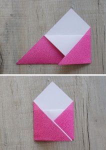 How to Make a Cute Origami Envelope with no Tape or Glue