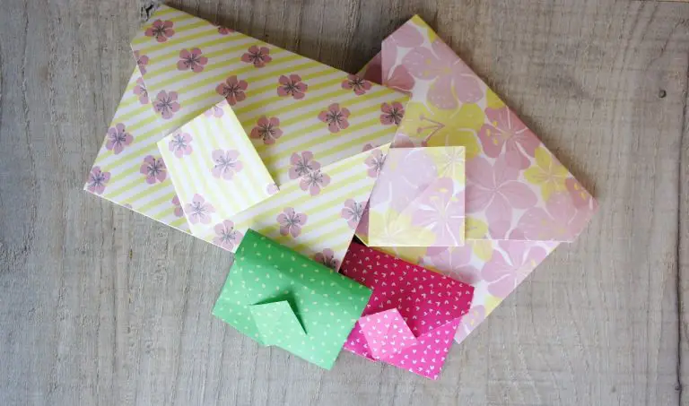 How to Make a Cute Origami Envelope with no Tape or Glue