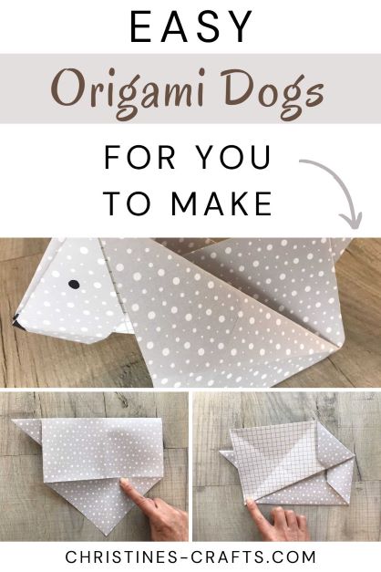 Origami dog