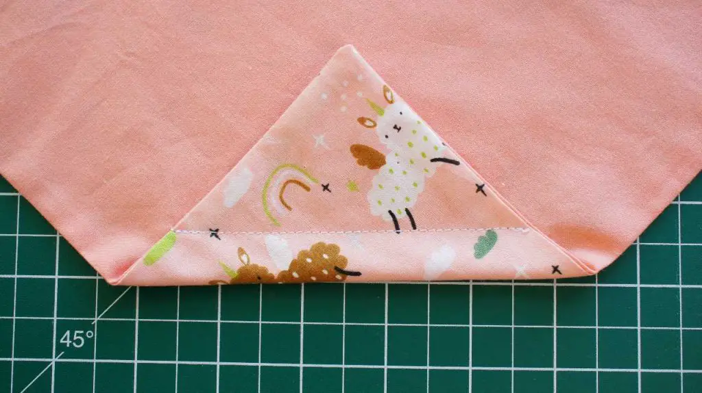 first triangle sewn