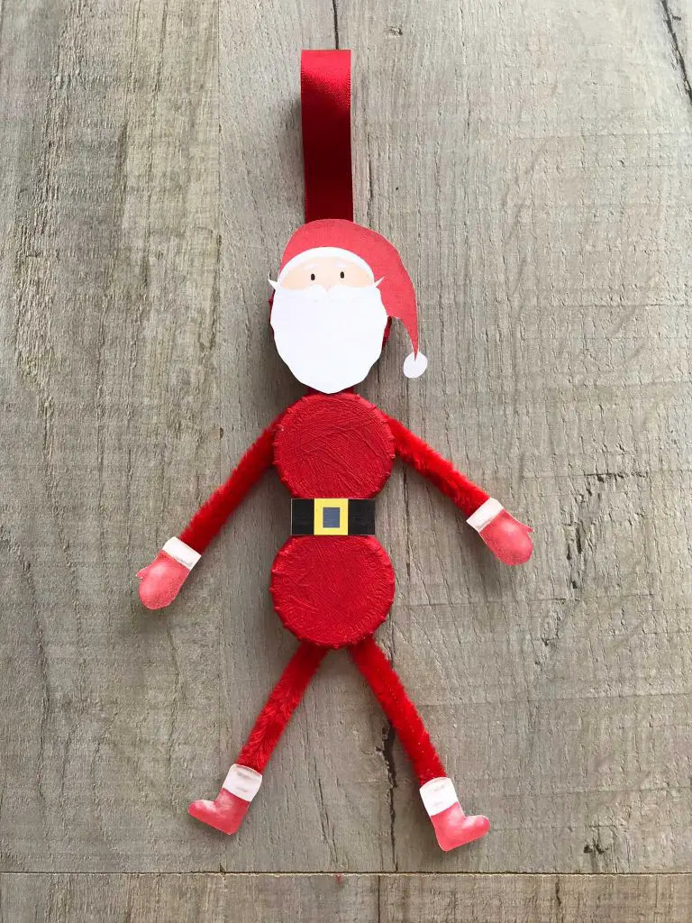 completed father christmas tree decoration