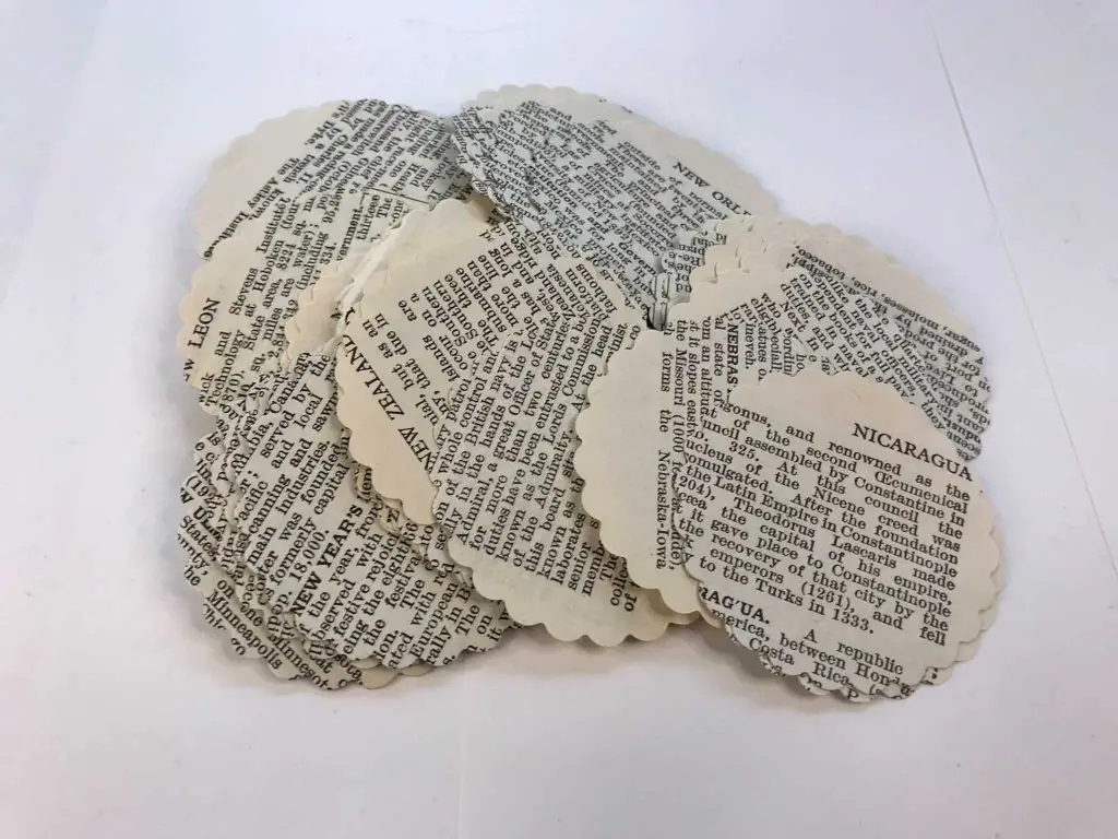 book page circles cut