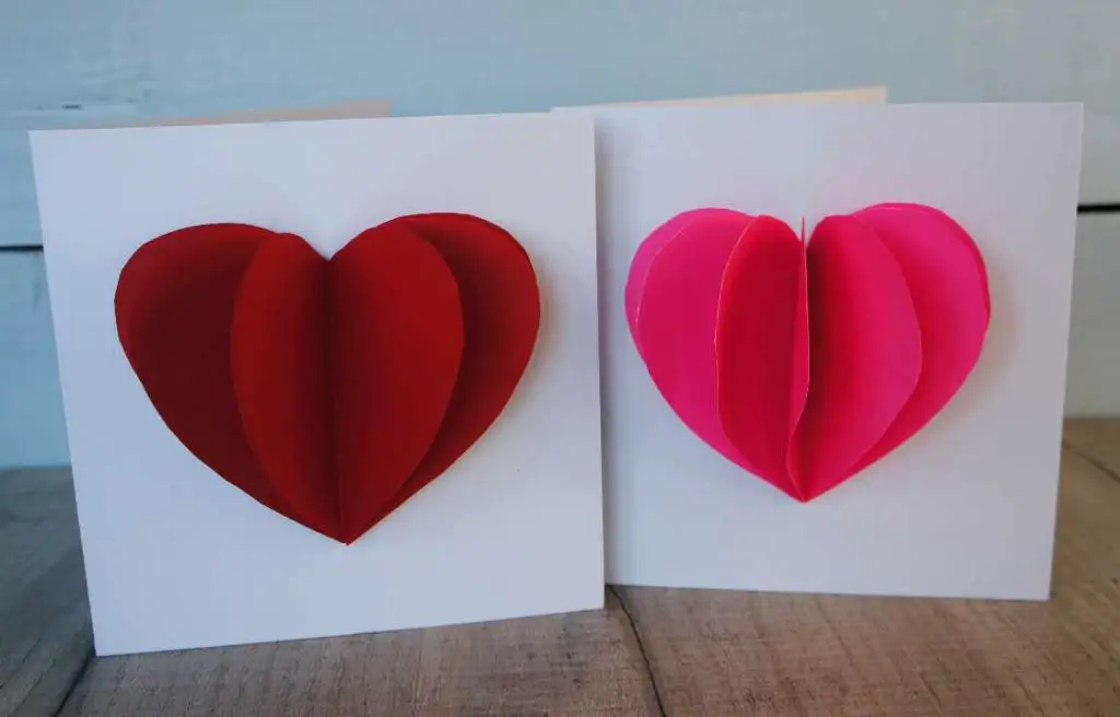 large 3d heart valentines day cards