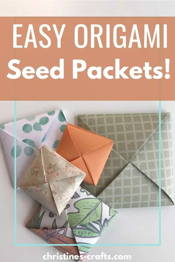 Origami seed packets Pinterest pin