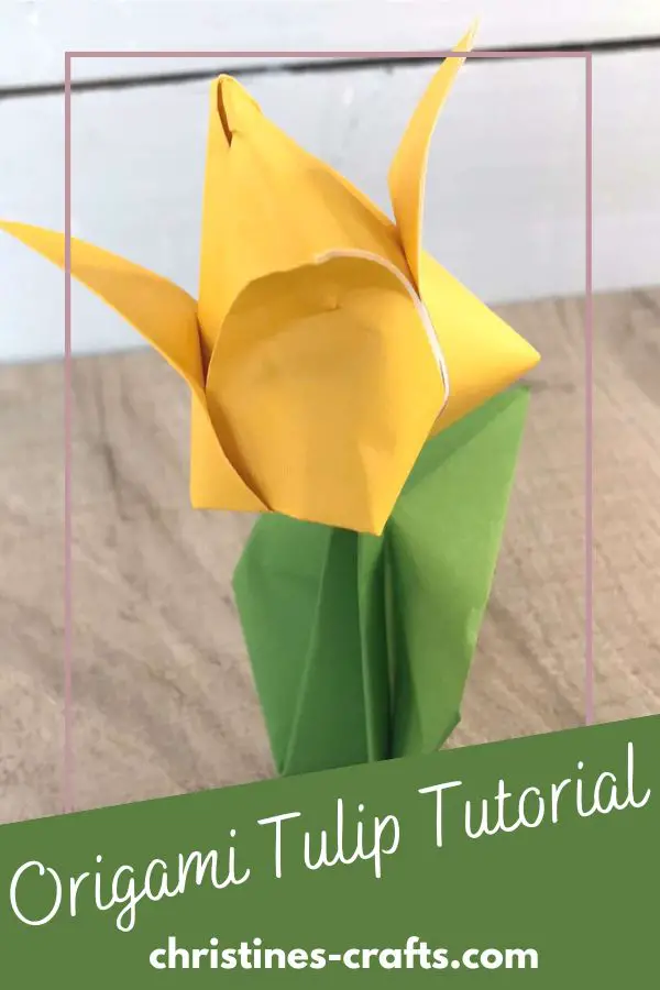 How to Easily and Quickly Fold a Cute 3D Origami Tulip