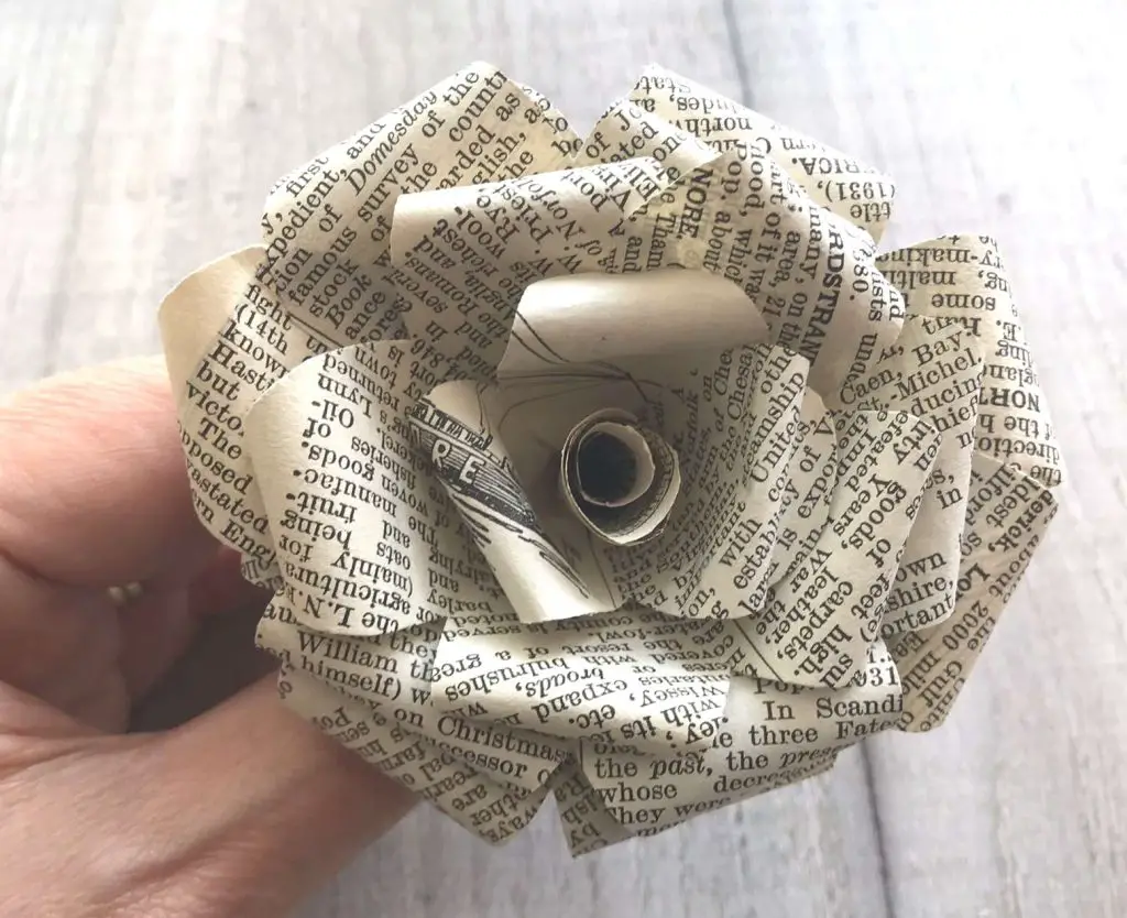 completed book page rose