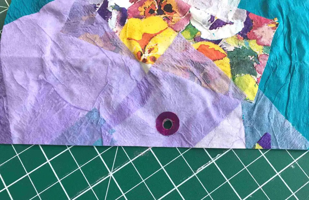 diy art journal cover hole