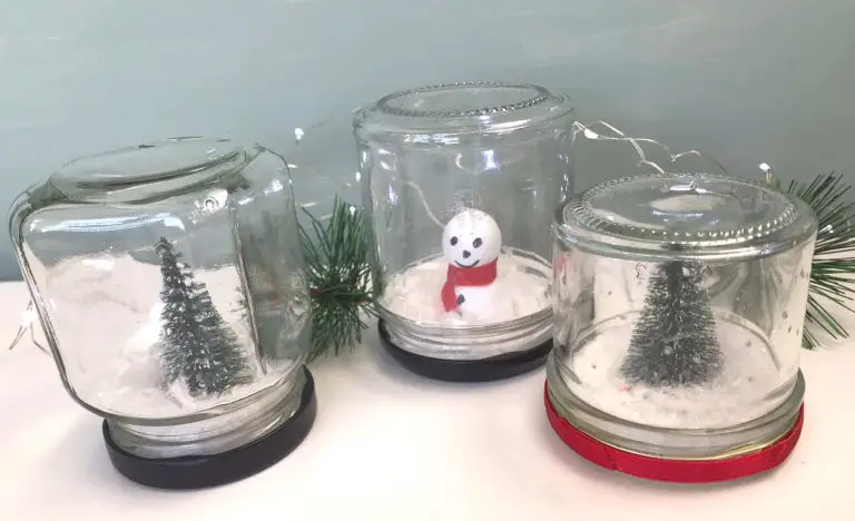 How to Make a Snow Globe (without water) – Upcycling Project!