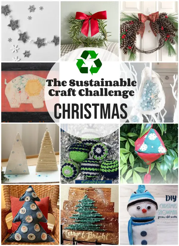 collage for sustainable Christmas crafts