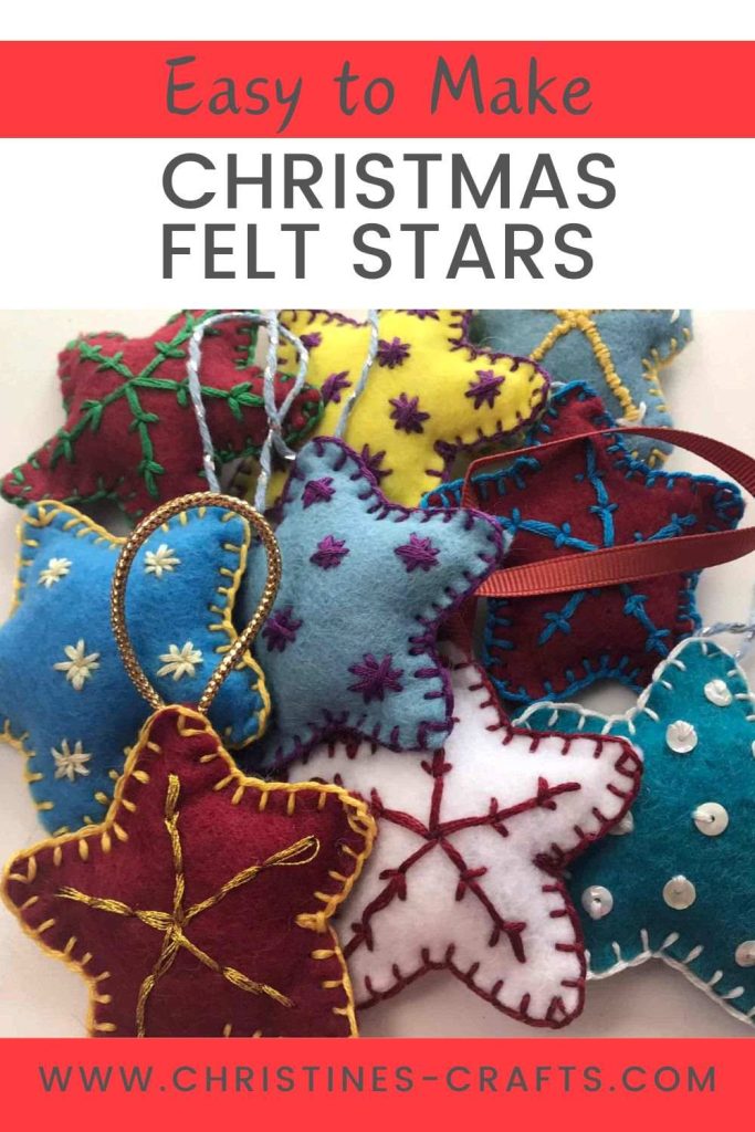 felt stars pin