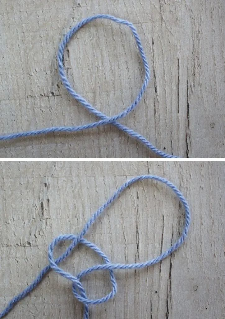 crochet slip knot 1