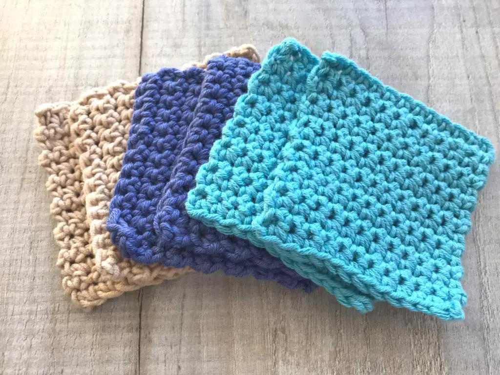 single crochet make up wipes 