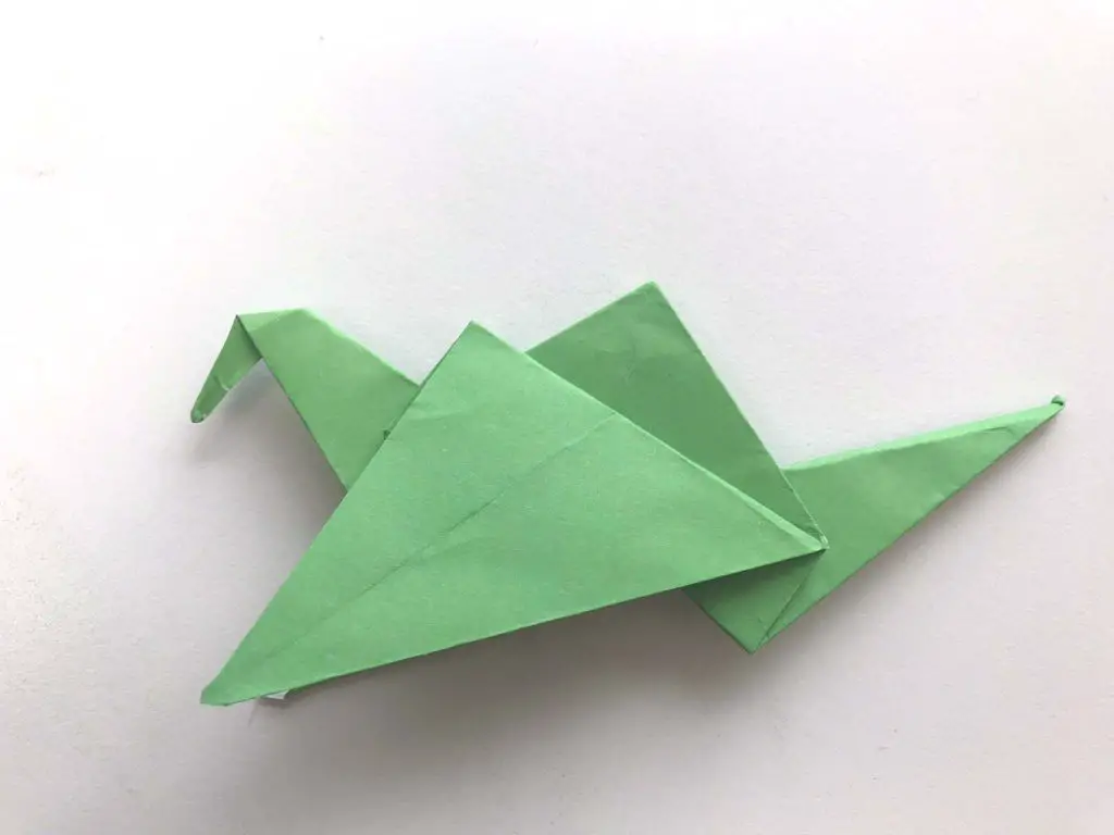 completed origami crane