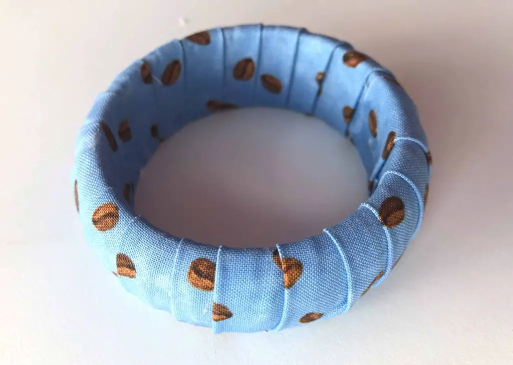 fabric covered bracelet
