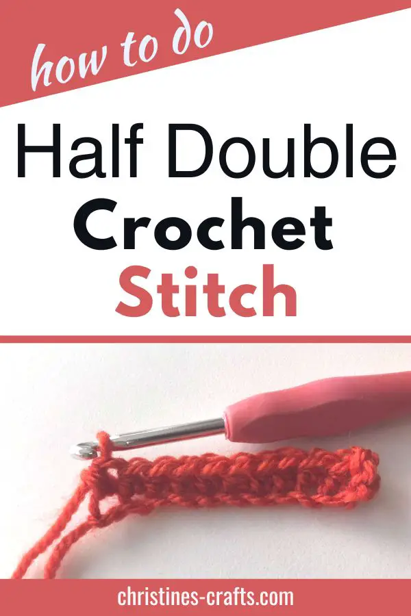 half treble crochet pin