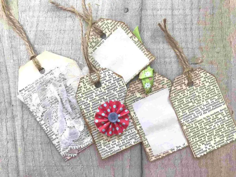 Craft Your Own DIY Gift Tags from Upcycled Book Pages