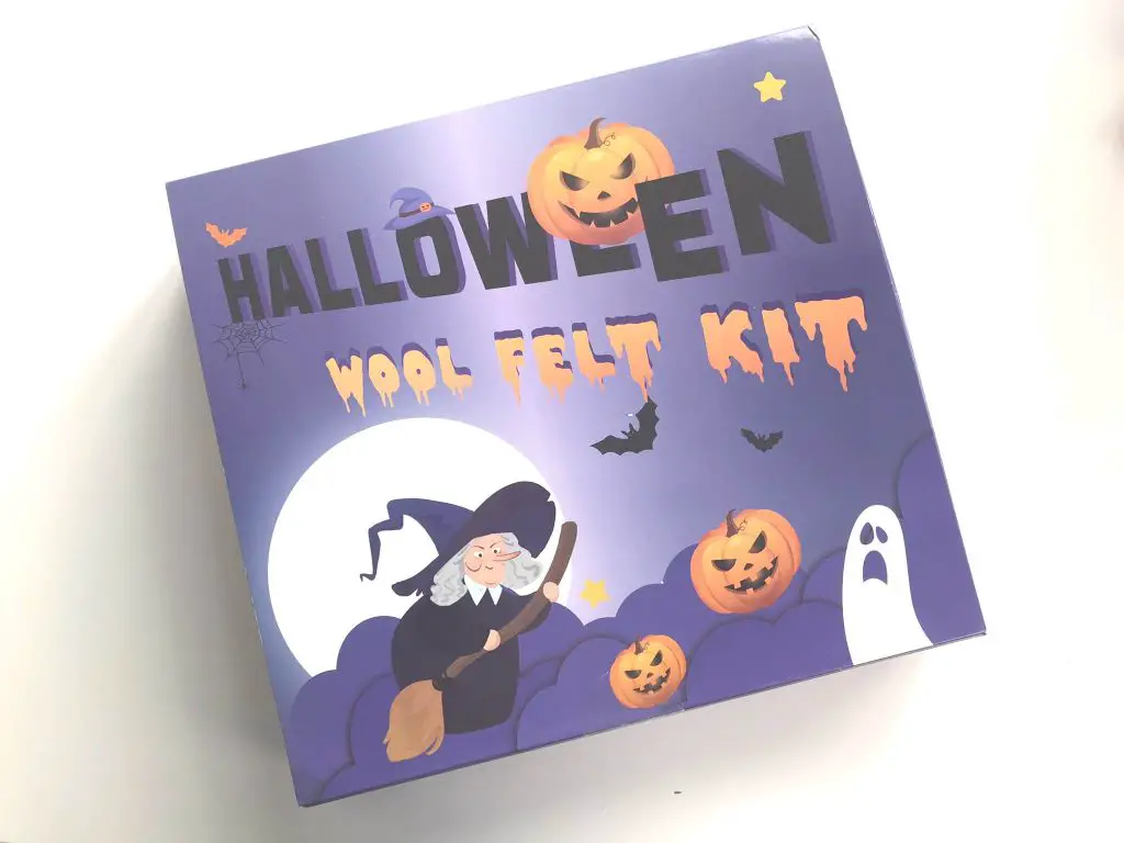 Halloween needle felting kit box