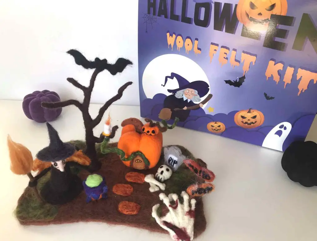 halloween needle felting kit from Amazon