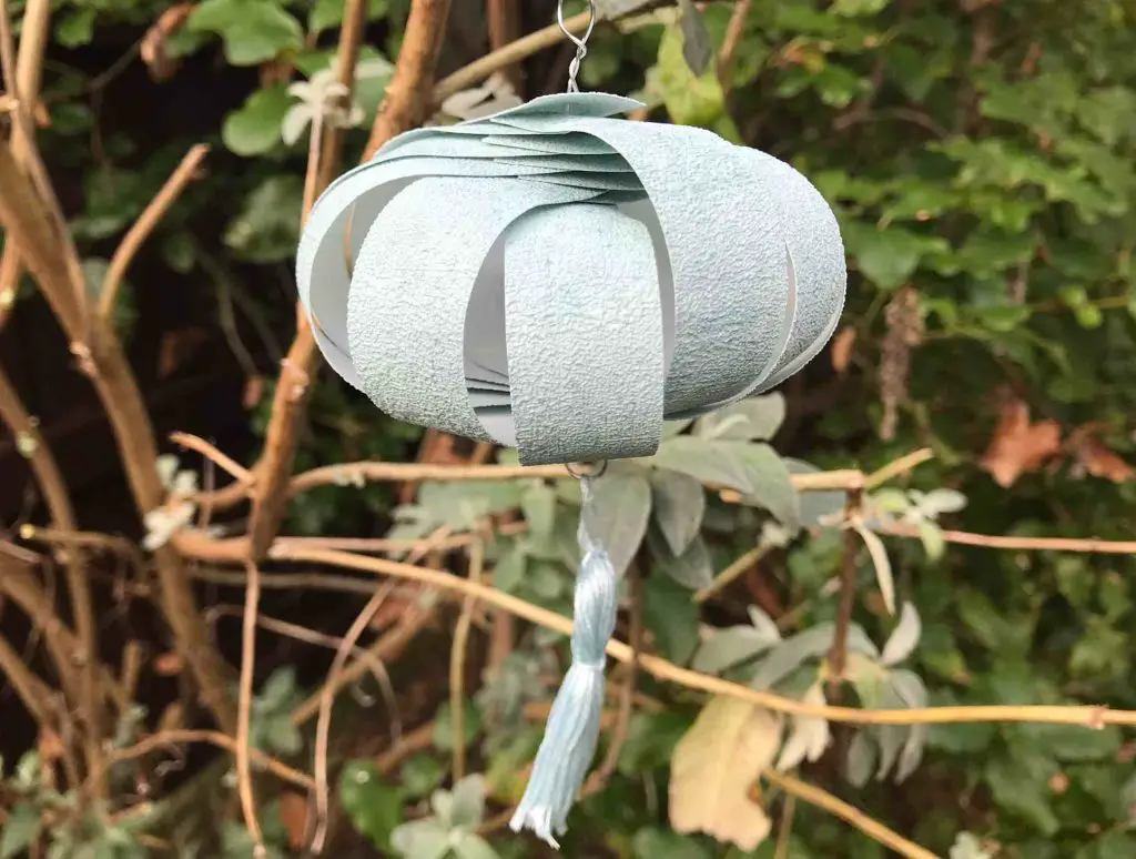 paper bauble decoration with tassel