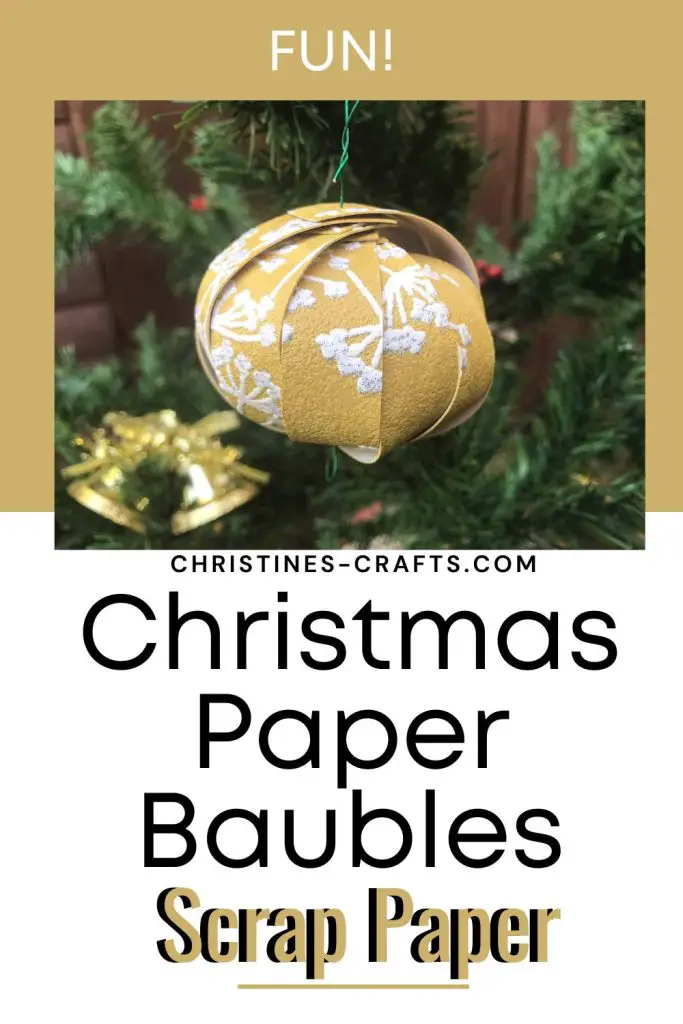 paper baubles pin