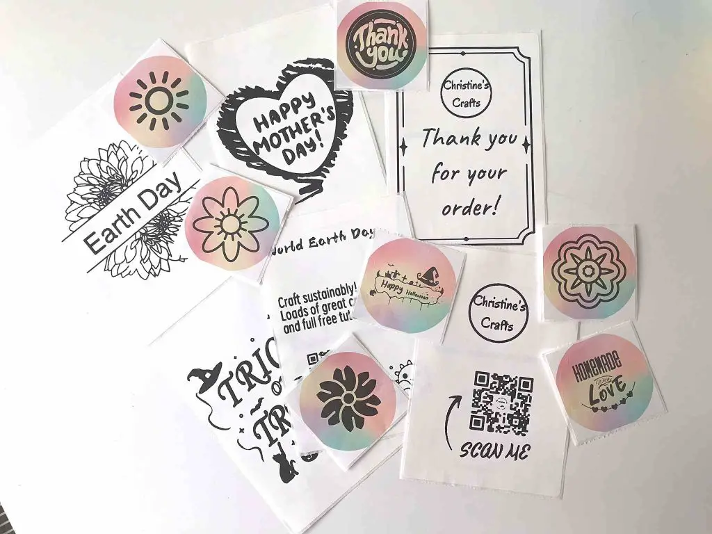 stickers from Munbyn bluetooth label printer