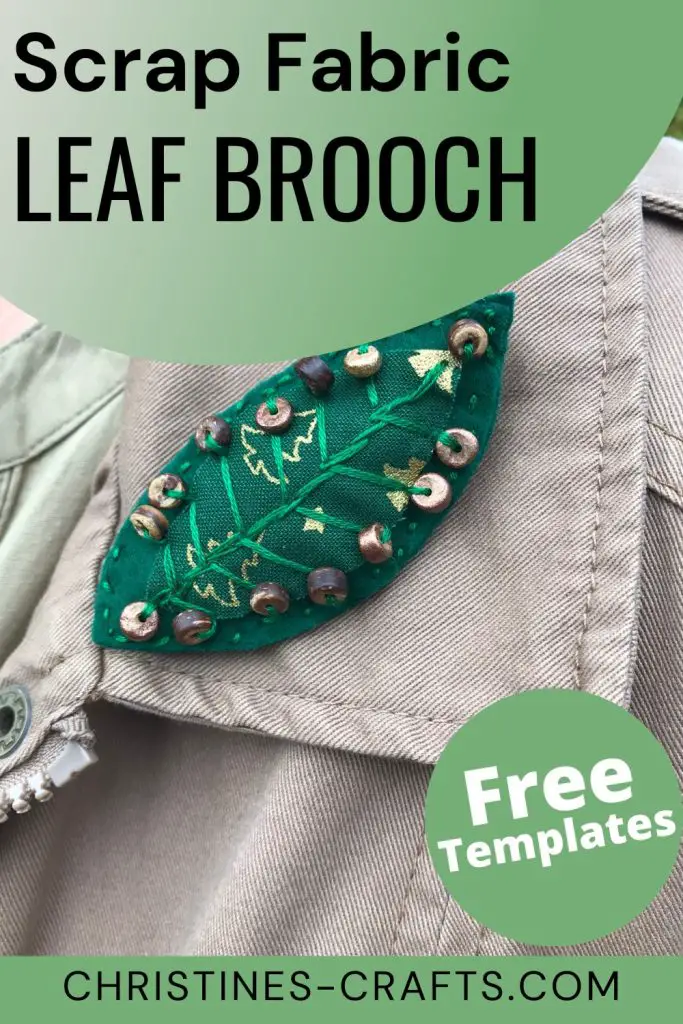 leaf brooch Pinterest pin