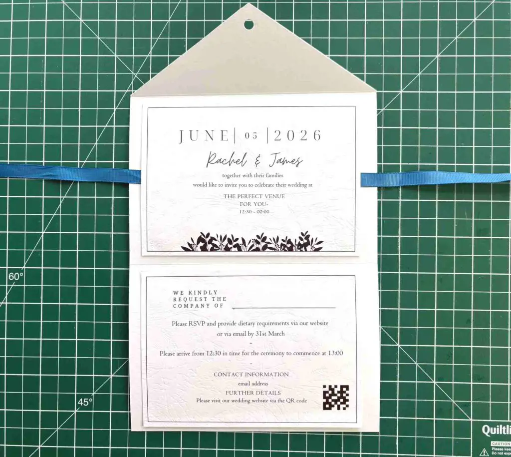 diy wedding invitation