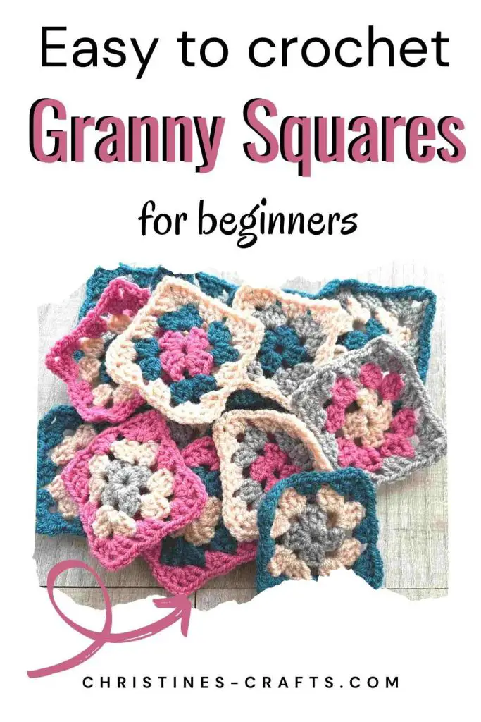 granny squares Pinterest pin