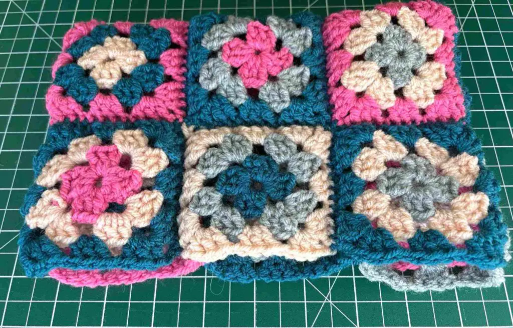 granny squares crocheted together
