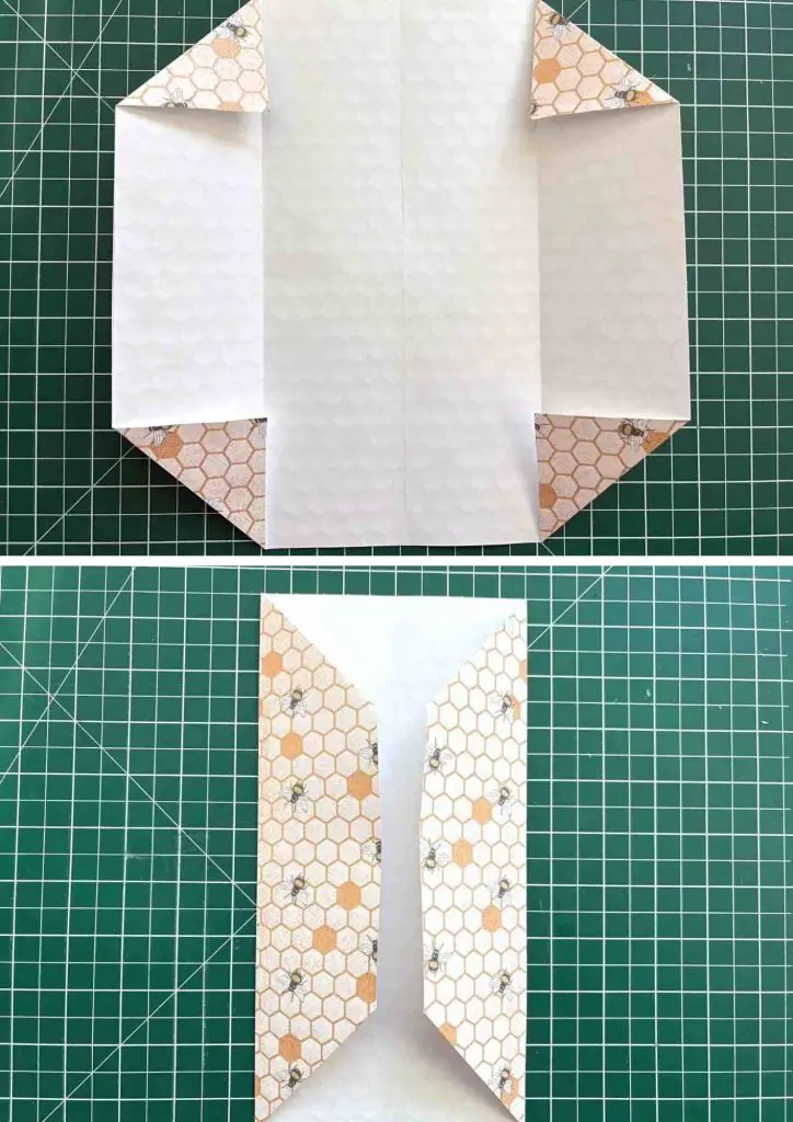 origami business card holder corners folded